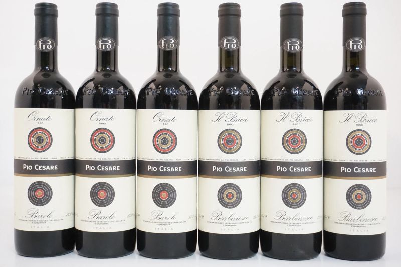 Selezione Pio Cesare 1990  - Asta VINI PREGIATI E DISTILLATI DA COLLEZIONE - Pandolfini Casa d'Aste