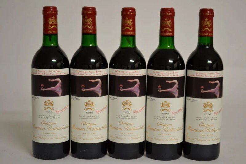 Chateau Mouton Rothschild 1990  - Auction PANDOLFINI FOR EXPO 2015: Finest and rarest wines - Pandolfini Casa d'Aste