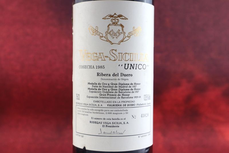 Unico Vega Sicilia 1985  - Asta Smartwine 2.0 | Christmas Edition - Pandolfini Casa d'Aste