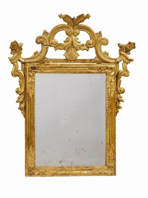 CORNICE CON SPECCHIO, VENEZIA, SECOLO XVIII  - Auction The frame is the most beautiful invention of the painter : from the Franco Sabatelli collection - Pandolfini Casa d'Aste