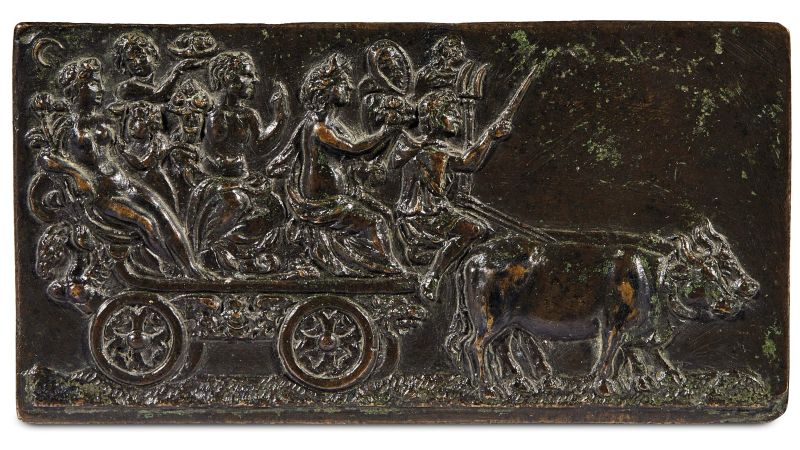 Dutch, late 16th century, the Thriumph of the Seasons, bronze  - Auction PLAQUETS, MEDALS, BRONZETS - Pandolfini Casa d'Aste