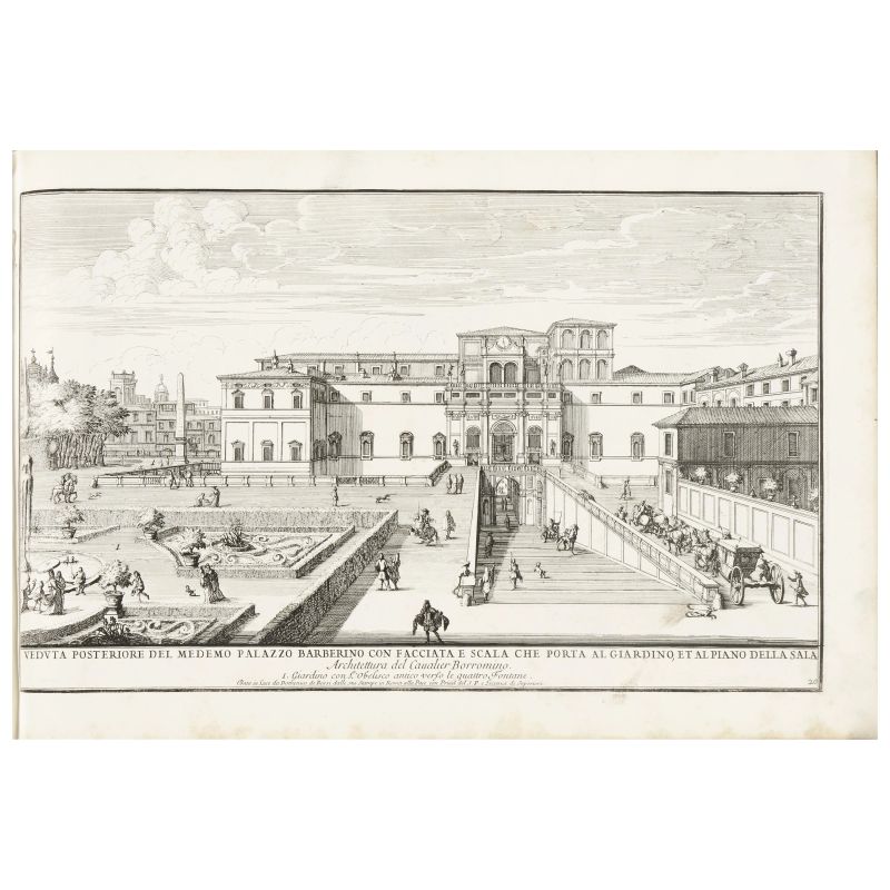 Falda, Giovanni Battista e Alessandro Specchi. Il nuovo teatro delle fabriche et edifici in prospettiva di Roma moderna. Roma, de' Rossi, 1665-1699.     - Asta LIBRI, MANOSCRITTI, AUTOGRAFI E STAMPE - Pandolfini Casa d'Aste
