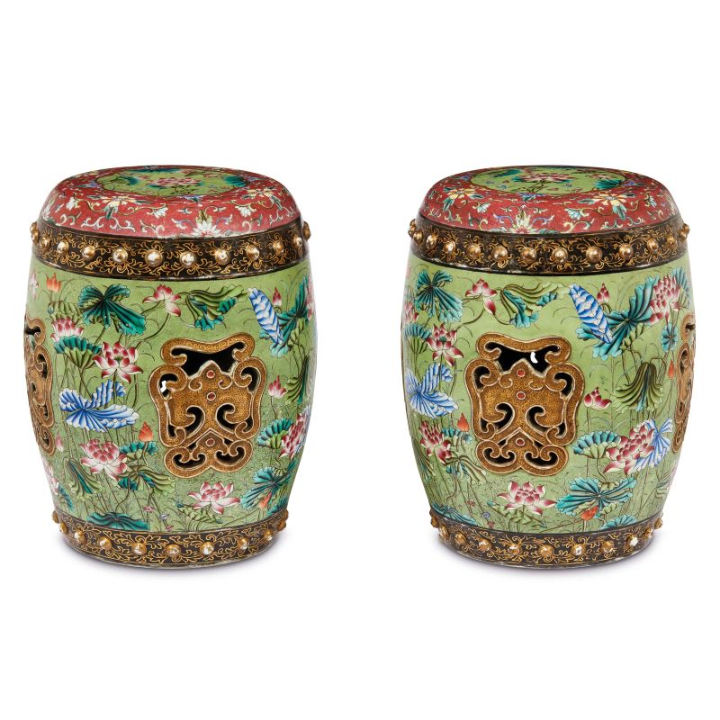 



COPPIA DI SEDILI DA GIARDINO, CINA, SEC. XX  - Asta Asian Art | 东方艺术 - Pandolfini Casa d'Aste