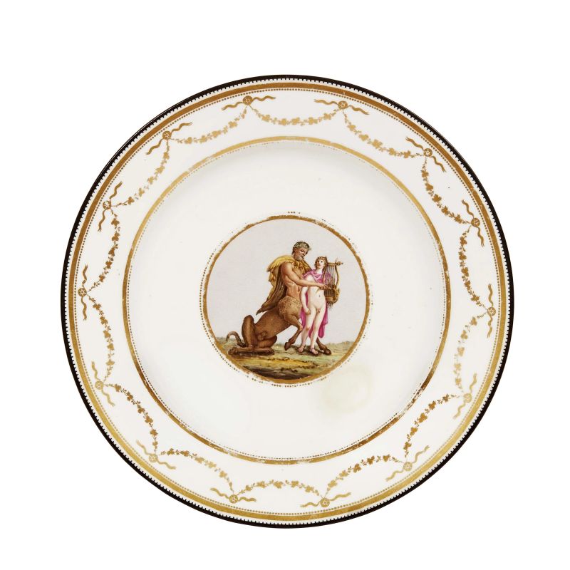 A PLATE, NAPLES, REAL FABBRICA FERDINANDEA, CIRCA 1790  - Auction CERAMICA. MAIOLICHE E PORCELLANE DAL XVI AL XIX SECOLO - Pandolfini Casa d'Aste