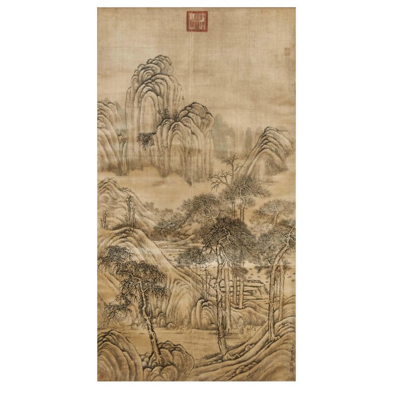 IMPERIAL PAINTING ON SILK, CHINA, QING DYNASTY, 18TH CENTURY  - Auction Asian Art | 东方艺术 - Pandolfini Casa d'Aste