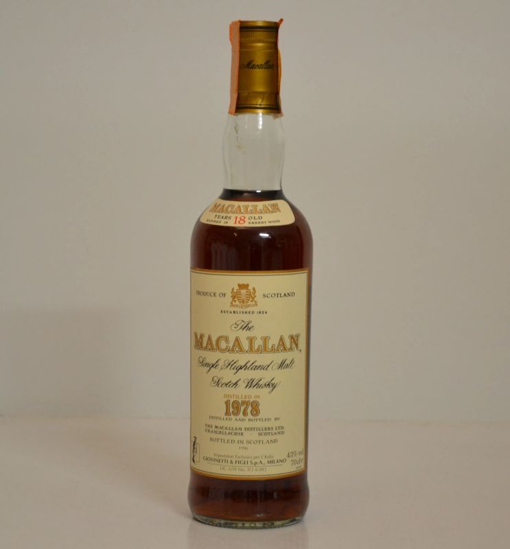 Macallan 1978  - Asta Una Prestigiosa Selezione di Vini e Distillati da Collezioni Private - Pandolfini Casa d'Aste