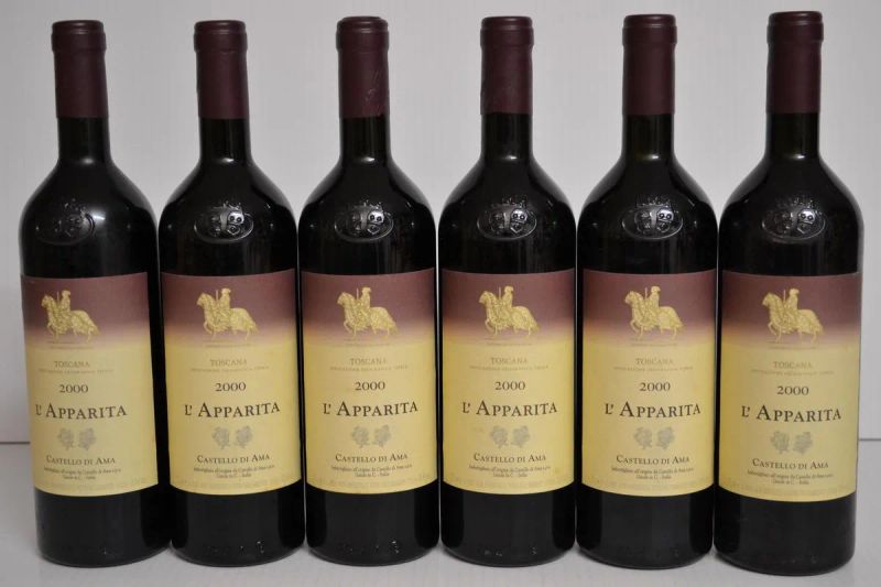 L&rsquo;Apparita Castello di Ama 2000  - Auction Finest and Rarest Wines  - Pandolfini Casa d'Aste