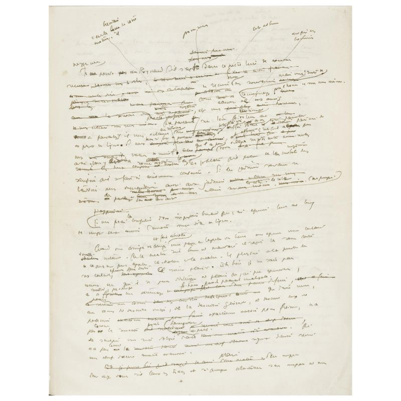 De Saint-Exupéry, Antoine. Manoscritto autografo  - Asta LIBRI, MANOSCRITTI, AUTOGRAFI E STAMPE - Pandolfini Casa d'Aste