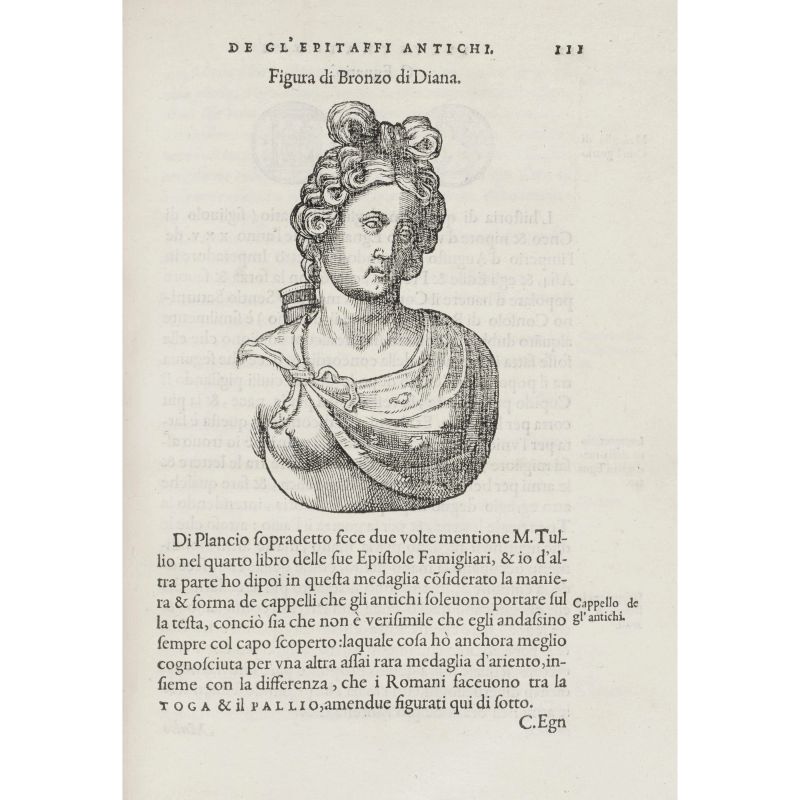 Symeoni, Gabriele. Illustratione de gli epitaffi et medaglie antiche. Lione, Tournes, 1558  - Asta LIBRI, MANOSCRITTI, AUTOGRAFI E STAMPE - Pandolfini Casa d'Aste