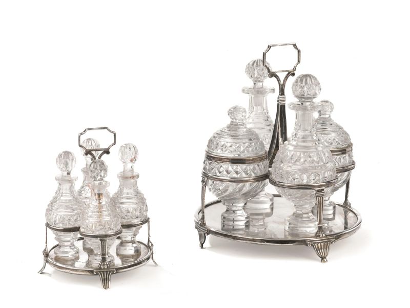 DUE CRUET, LONDRA 1808  - Auction Fine silver, Coins and Medals, Books - Pandolfini Casa d'Aste