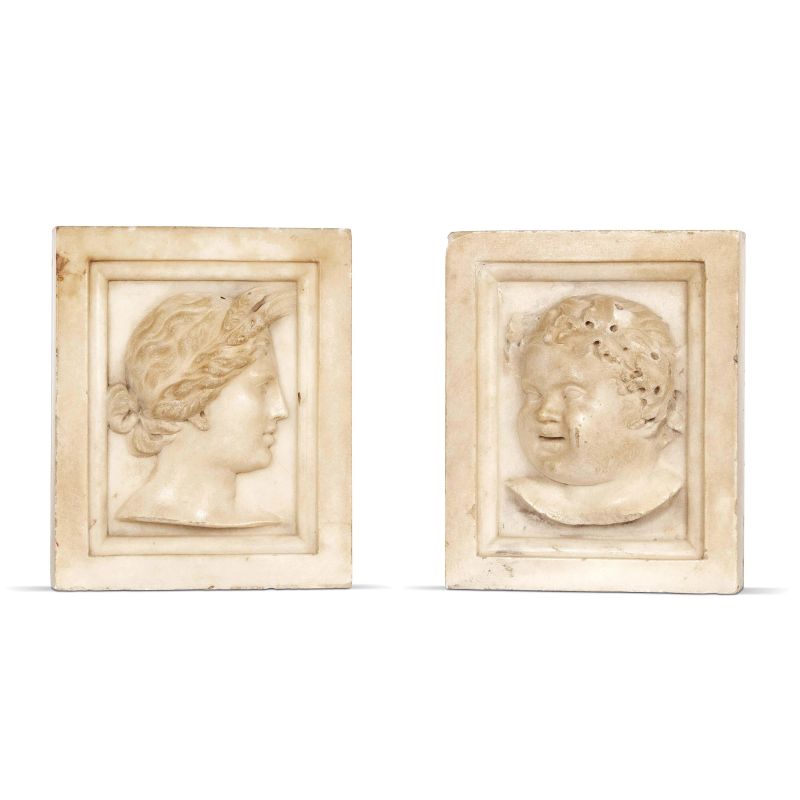 A PAIR OF LOMBARD BAS-RELIEFS, 16TH CENTURY   - Auction GIOVANNI PRATESI |  HOMO FABER PART I - Pandolfini Casa d'Aste