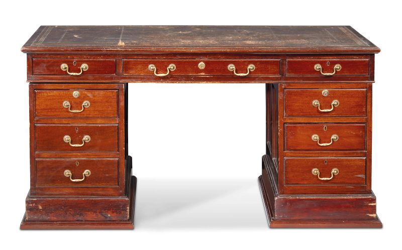     SCRIVANIA, INGHILTERRA, SECOLO XIX   - Auction Online Auction | Furniture and Works of Art from Veneta proprietY - PART TWO - Pandolfini Casa d'Aste