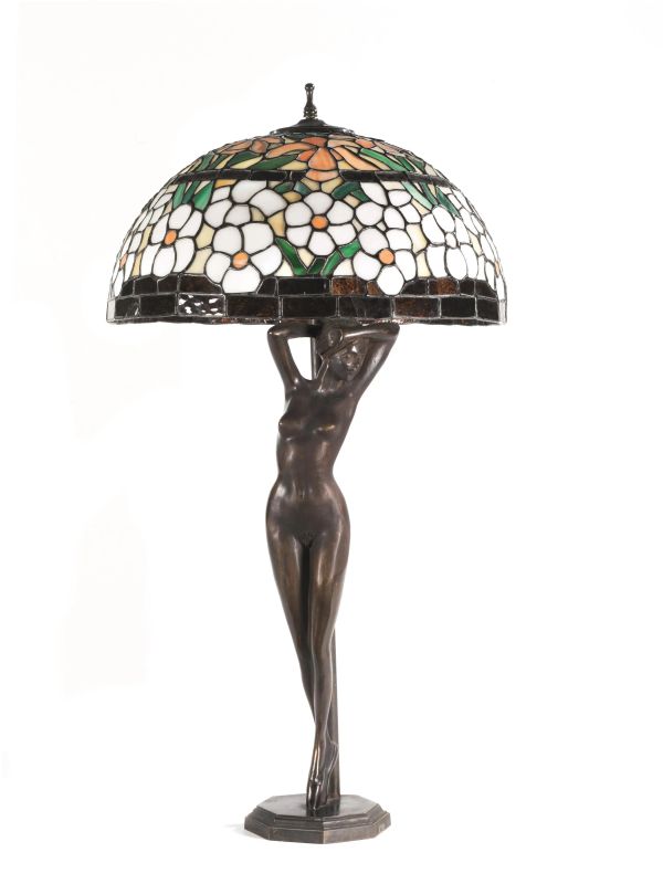 LAMPADA IN STILE TIFFANY  - Auction TIMED AUCTION | PAINTINGS, SCULPTURES, SILVER , FURNITURE AND  WORKS OF ART - Pandolfini Casa d'Aste