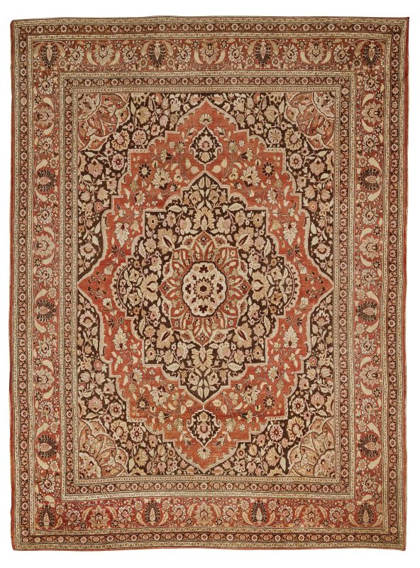      TAPPETO TABRIZ HAJI JALILI, PERSIA, 1850   - Auction important antique rugs - Pandolfini Casa d'Aste