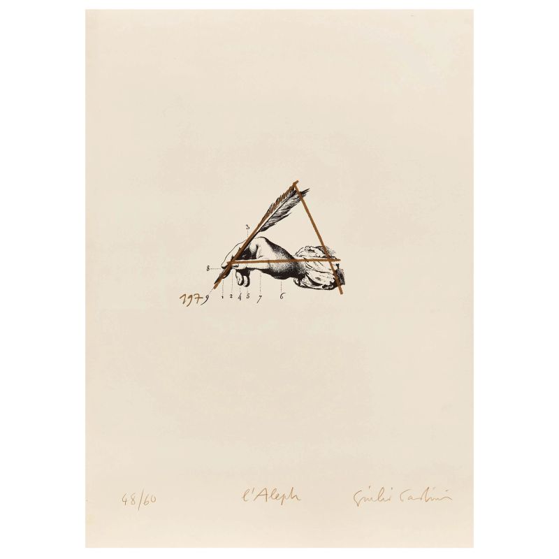 Giulio Paolini : 



GIULIO PAOLINI   - Auction ART TO COLLECT, ART TO GIFT - Pandolfini Casa d'Aste