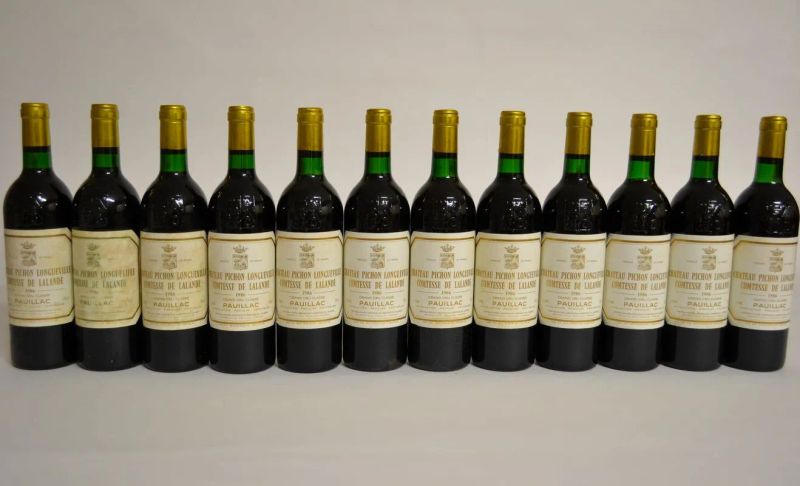 Chateau Pichon Longueville Comtesse de Lalande 1986  - Asta PANDOLFINI PER EXPO 2015: VINI PREGIATI E DA COLLEZIONE - Pandolfini Casa d'Aste