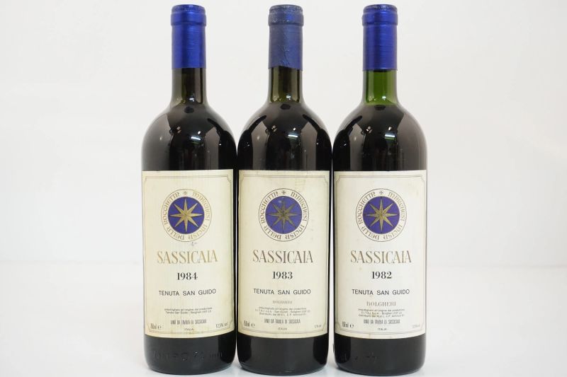 Sassicaia Tenuta San Guido  - Asta VINI PREGIATI E DISTILLATI DA COLLEZIONE - Pandolfini Casa d'Aste