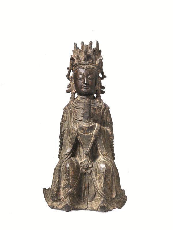 SCULTURA, CINA, DINASTIA MING, SEC. XVII  - Auction Asian Art - Pandolfini Casa d'Aste