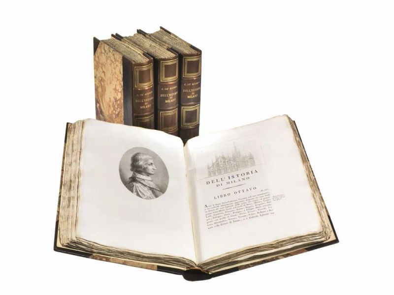 (Milano  Illustrati 800) ROSMINI, Carlo de. Dellistoria di Milano del       - Auction Books, manuscripts and autographs - Pandolfini Casa d'Aste