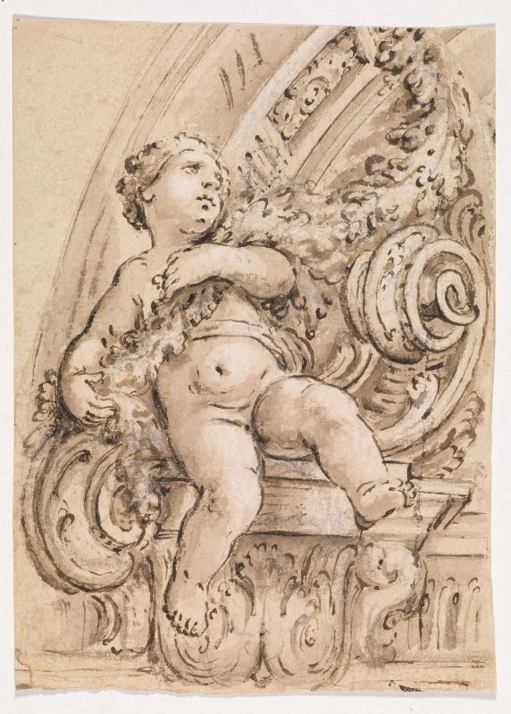      Scuola romana, sec. XVII   - Auction Works on paper: 15th to 19th century drawings, paintings and prints - Pandolfini Casa d'Aste