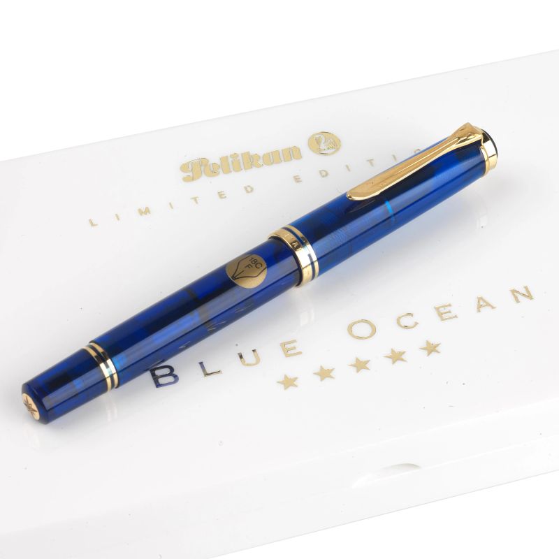 PELIKAN BLUE OCEAN LIMITED EDITION FOUNTAIN PEN N. 1025/5000  - Auction ONLINE AUCTION | COLLECTIBLE PENS - Pandolfini Casa d'Aste