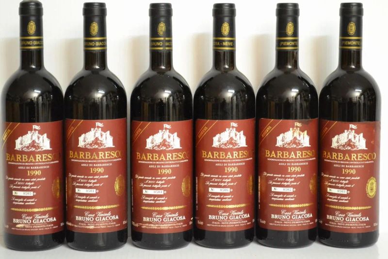 Barbaresco Asili Riserva Etichetta Rossa Bruno Giacosa 1990  - Auction Finest and Rarest Wines  - Pandolfini Casa d'Aste