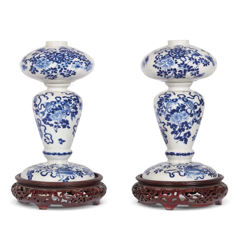 A PAIR OF CANDLE HOLDERS, CHINA, QING DYNASTY, 19TH CENTURY  - Auction Asian Art | &#19996;&#26041;&#33402;&#26415; - Pandolfini Casa d'Aste