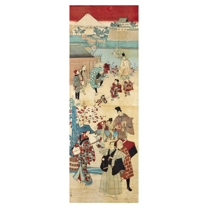 



A JAPANESE WOODBLOCK PRINT, EDO PERIOD, 19TH CENTURY  - Auction Asian Art  东方艺术 - Pandolfini Casa d'Aste