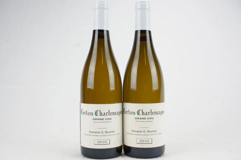      Corton-Charlemagne Domaine Georges &amp; Christophe Roumier 2010    - Asta Il Fascino e l'Eleganza - Un percorso tra i migliori Vini italiani e francesi - Pandolfini Casa d'Aste