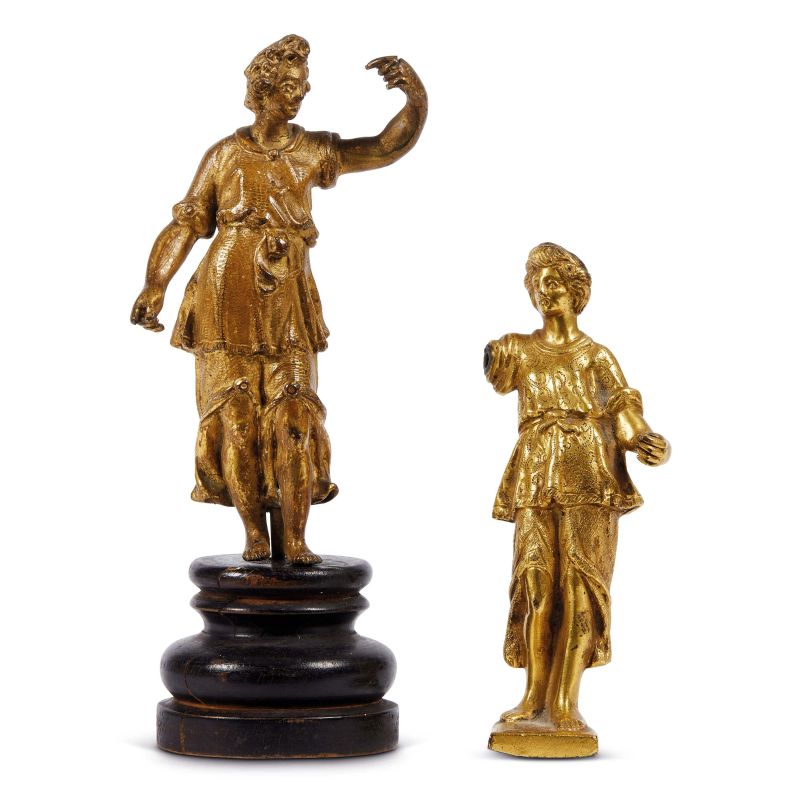 



Tuscan School, 16th century, two angels, gilded bronze  - Auction SCULPTURES AND WORKS OF ART FROM MIDDLE AGES TO 19TH CENTURY - Pandolfini Casa d'Aste