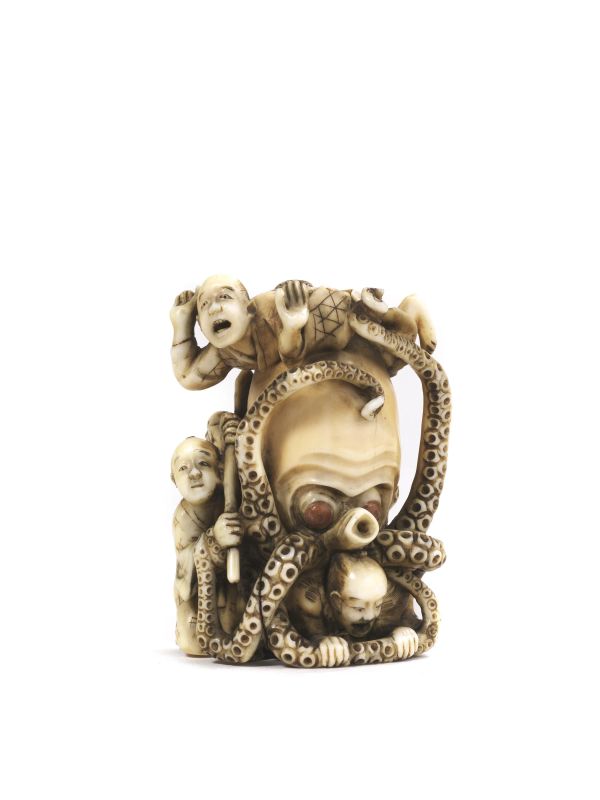 NETSUKE, GIAPPONE, PERIODO MEIJI  - Asta Arte Orientale - Pandolfini Casa d'Aste