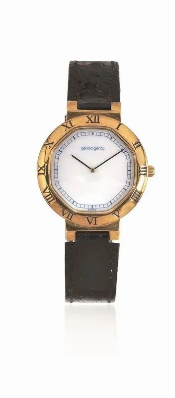 OROLOGIO DA POLSO GERALD GENTA REF.G3091.7, N. 46650, ANNI &rsquo;90, IN ORO GIALLO 18K  - Auction WATCHES - Pandolfini Casa d'Aste