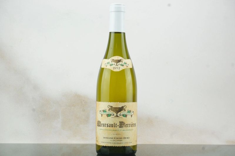 Meursault-Perri&egrave;res Domaine J.-F. Coche Dury 2012  - Auction LA RAFFINATEZZA DELLA COMPLESSITA' - Fine and Rare Wine - Pandolfini Casa d'Aste