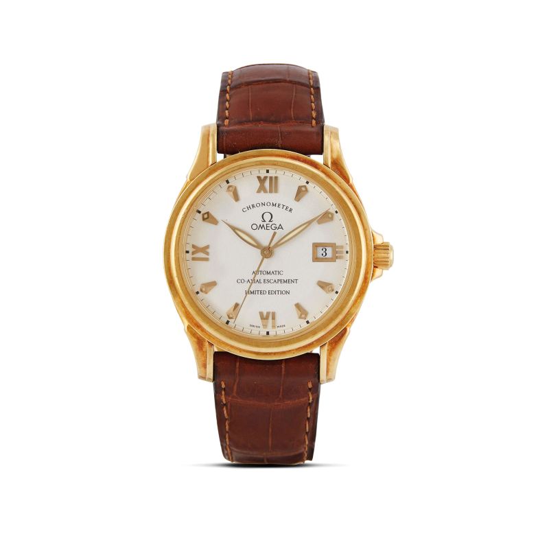 Omega : 



OMEGA DE VILLE CO-AXIAL ESCAPEMENT LIMITED EDITION IN ORO GIALLO REF. 168.1848 N. 2XX/999  - Asta OROLOGI DA POLSO E DA TASCA - Pandolfini Casa d'Aste