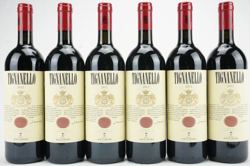      Tignanello Antinori 2012   - Asta Il Fascino e l'Eleganza - Un percorso tra i migliori Vini italiani e francesi - Pandolfini Casa d'Aste