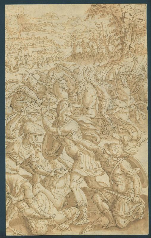 Scuola romana, sec. XVII  - Auction Works on paper: 15th to 19th century drawings, paintings and prints - Pandolfini Casa d'Aste