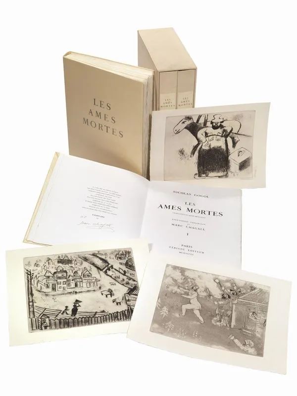 (Edizioni di pregio  Illustrati 900) CHAGALL, Marc  GOGOL, Nikolaj. Les     - Auction Books, manuscripts and autographs - Pandolfini Casa d'Aste