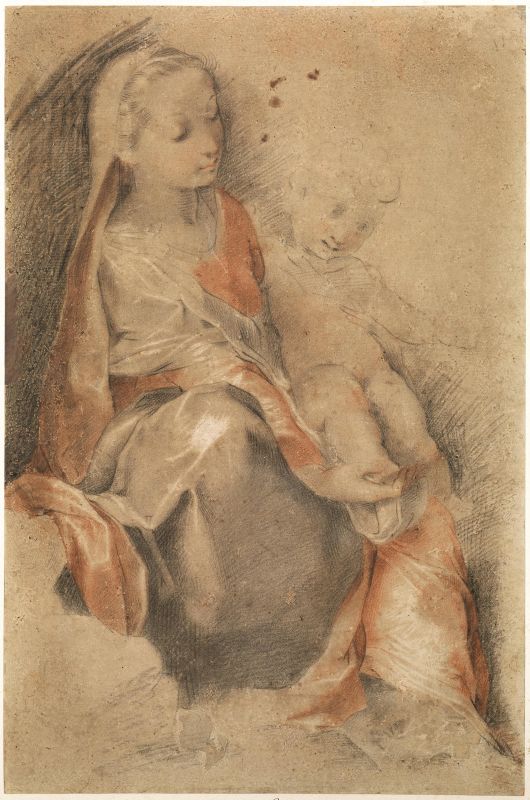      Scuola baroccesca, inizio sec. XVII                                         - Auction Works on paper: 15th to 19th century drawings, paintings and prints - Pandolfini Casa d'Aste