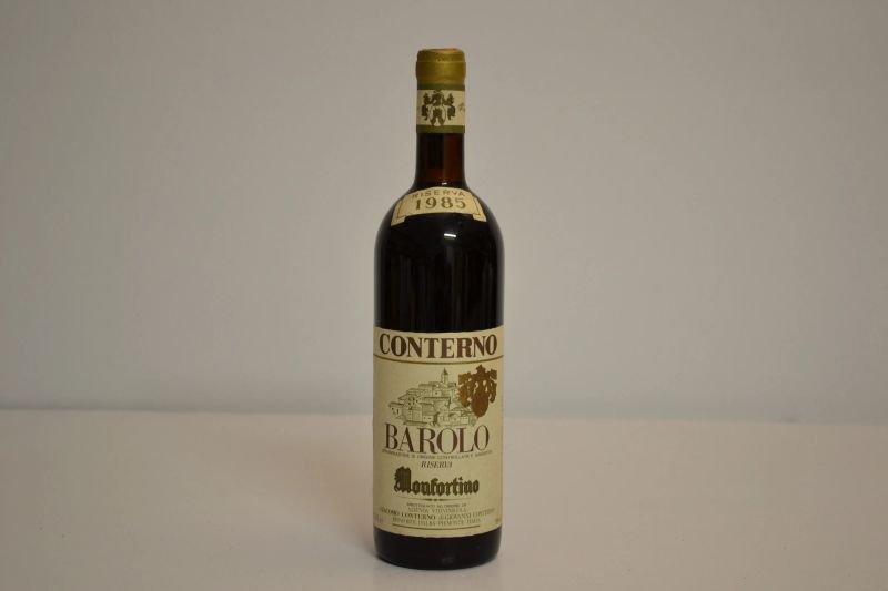 Barolo Monfortino Riserva Giacomo Conterno 1985  - Asta Una Prestigiosa Selezione di Vini e Distillati da Collezioni Private - Pandolfini Casa d'Aste