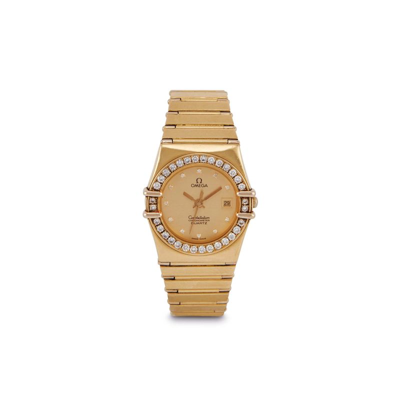 Omega : 



OMEGA CONSTELLATION GRIFFE LADY YELLOW GOLD AND DIAMOND WRISTWATCH  - Auction WRISTWATCHES - Pandolfini Casa d'Aste