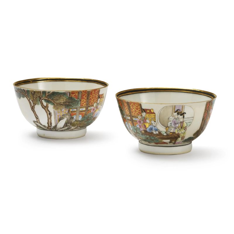 



A PAIR OF FAMILLE ROSE BOWLS, CHINA, 20TH CENTURY  - Auction Asian Art | 东方艺术 - Pandolfini Casa d'Aste