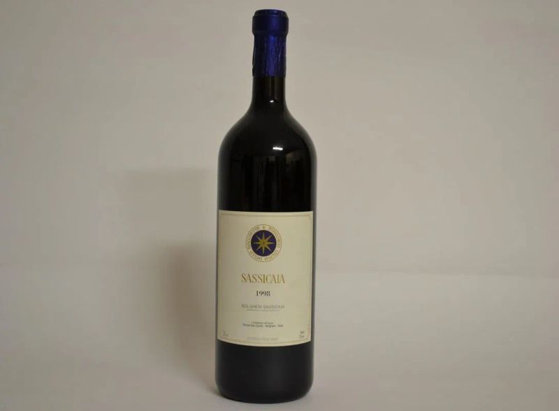 Sassicaia Tenuta San Guido 1998  - Auction PANDOLFINI FOR EXPO 2015: Finest and rarest wines - Pandolfini Casa d'Aste