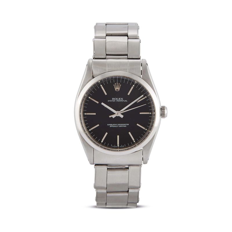 Rolex : 



ROLEX OYSTER PERPETUAL REF. 1018 STAINLESS STEEL WRISTWATCH N. 6736XX, 1960  - Auction WATCHES - Pandolfini Casa d'Aste