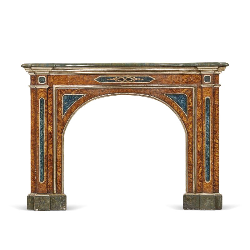 A MANTELPIECE FRONT, 20TH CENTURY  - Auction FURNITURE, OBJECTS OF ART AND SCULPTURES FROM PRIVATE COLLECTIONS - Pandolfini Casa d'Aste