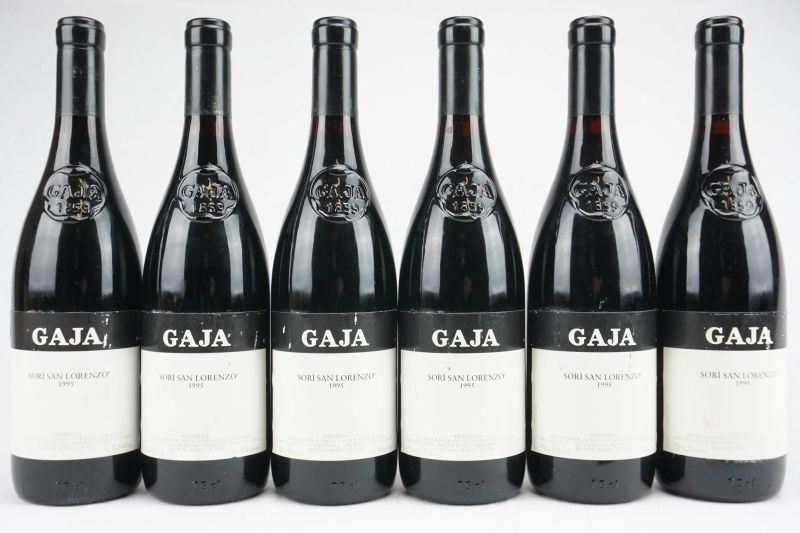      Sor&igrave; San Lorenzo Gaja 1995   - Asta Il Fascino e l'Eleganza - Un percorso tra i migliori Vini italiani e francesi - Pandolfini Casa d'Aste