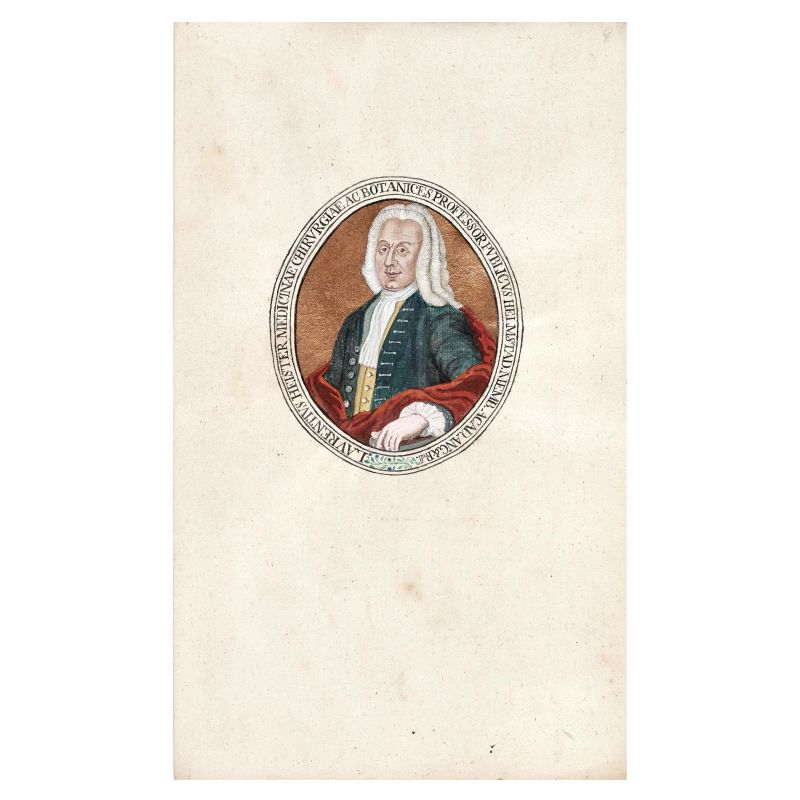 Lorenz Heister portrait.  Important 18th-century doctor, among the founders of modern surgery  - Auction BOOKS, MANUSCRIPTS AND AUTOGRAPHS - Pandolfini Casa d'Aste