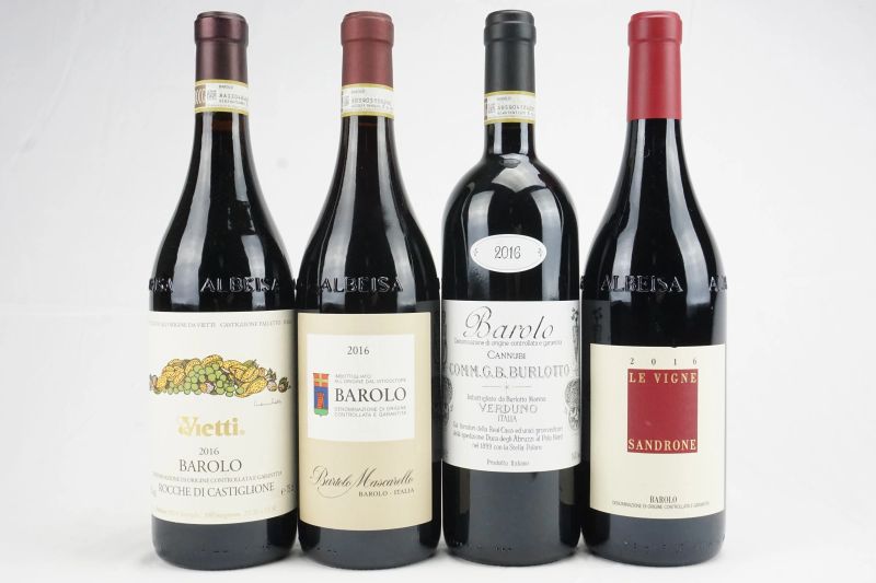      Selezione Barolo 2016   - Asta Il Fascino e l'Eleganza - Un percorso tra i migliori Vini italiani e francesi - Pandolfini Casa d'Aste