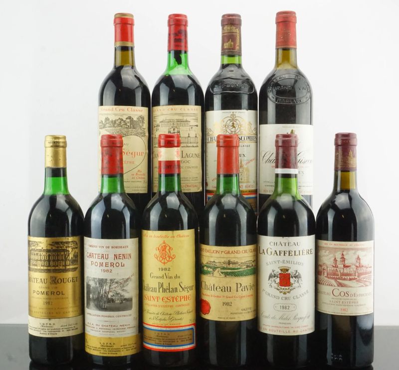 Selezione Bordeaux 1982  - Asta AS TIME GOES BY | Vini Pregiati e da Collezione - Pandolfini Casa d'Aste