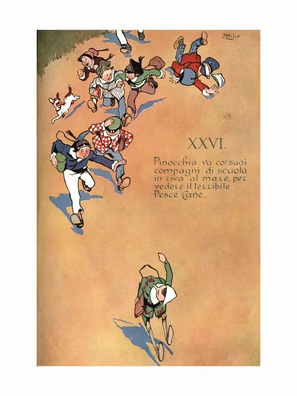 (Illustrati 900) COLLODI, Carlo (1826&nbsp; 1890). Le Avventure di Pinocchio.&nbsp;&nbsp;  - Asta Stampe e disegni antichi e moderni-Libri Antichi - Pandolfini Casa d'Aste