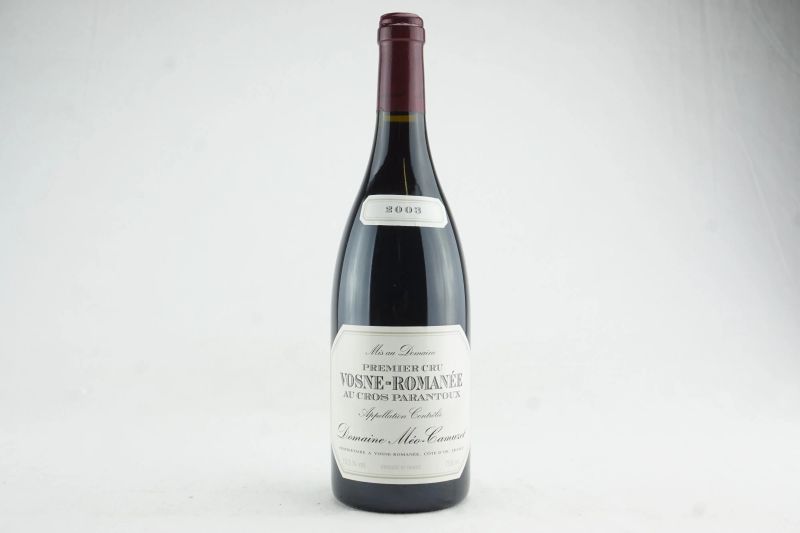 Vosne-Roman&eacute;e Cros Parantoux Domaine M&eacute;o-Camuzet 2003  - Auction THE SIGNIFICANCE OF PASSION - Fine and Rare Wine - Pandolfini Casa d'Aste